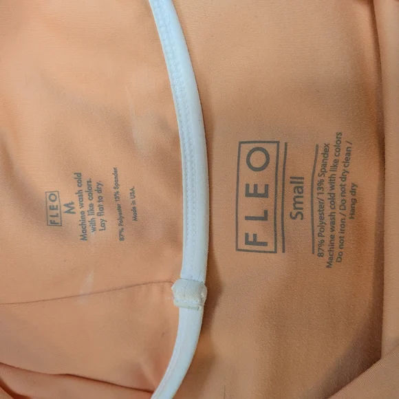 Fleo Peach High-Rise Bike Shorts - Picture 3 of 3
